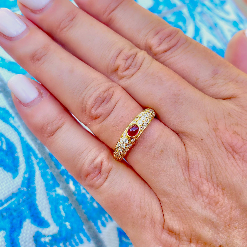 Salavetti Ruby & 18k Rose Gold Ring