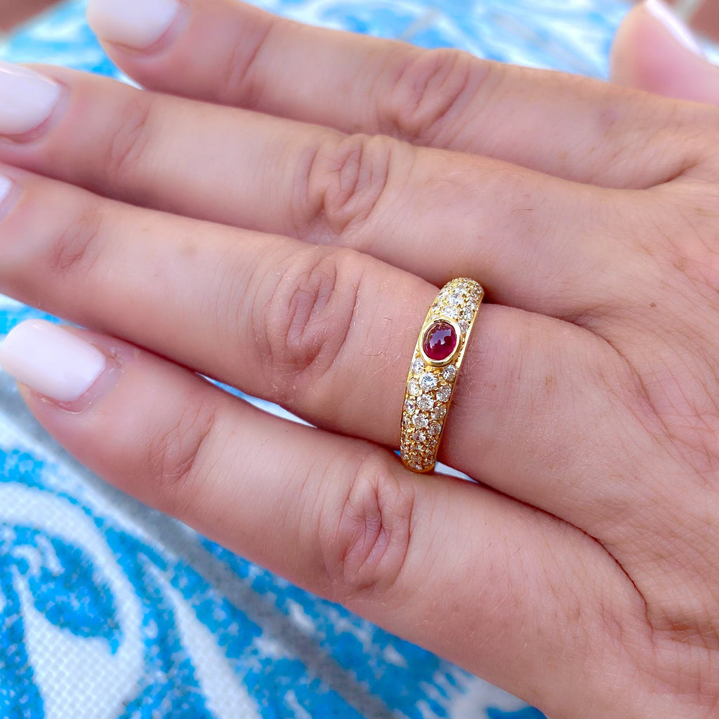 Salavetti Ruby & 18k Rose Gold Ring