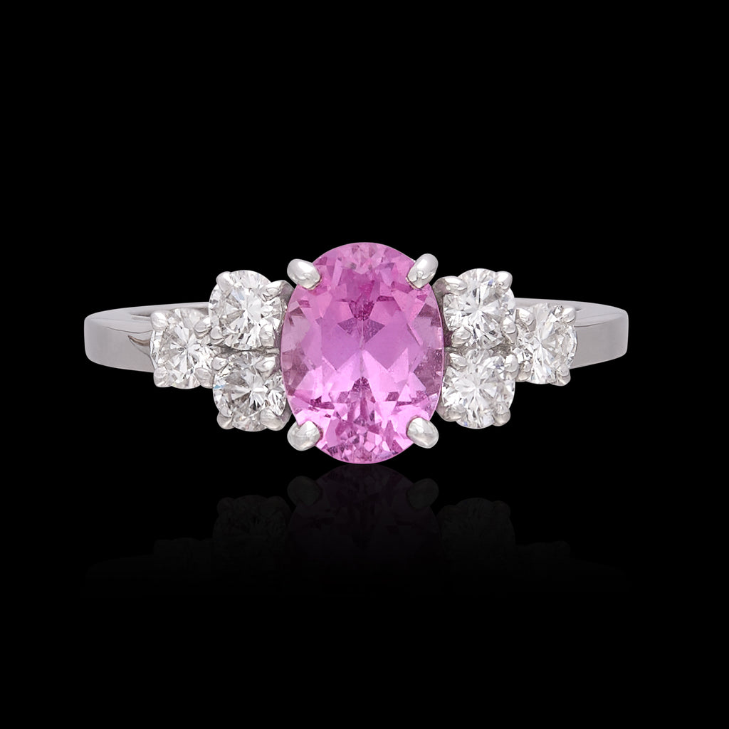 Alexandre Reza No Heat 1.57-ct. Pink Sapphire Ring, French