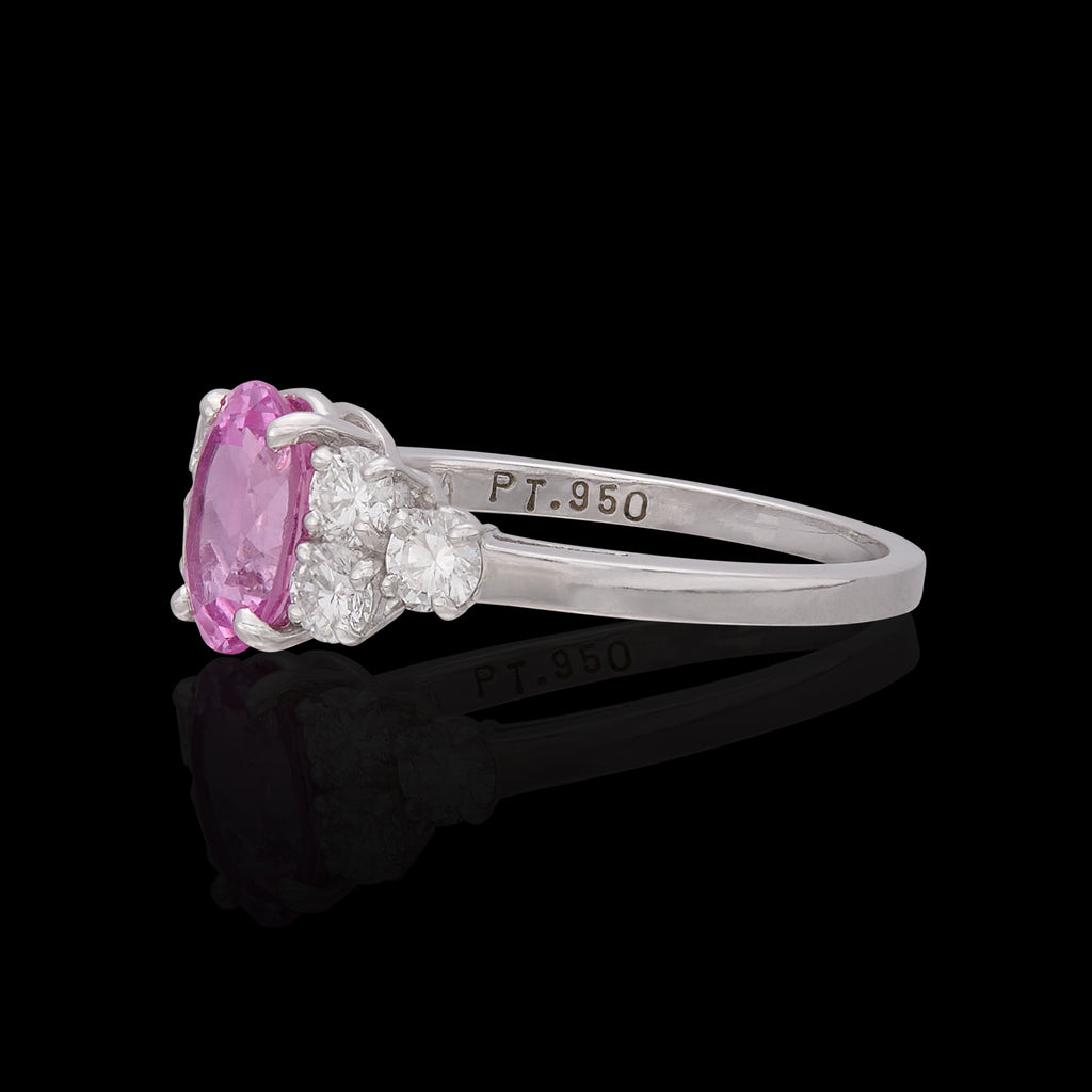 Alexandre Reza No Heat 1.57-ct. Pink Sapphire Ring, French