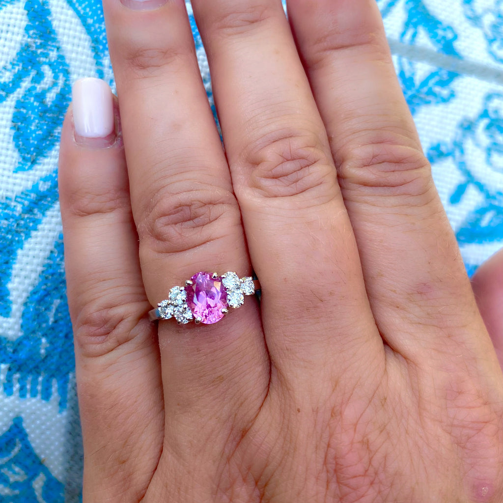 Alexandre Reza No Heat 1.57-ct. Pink Sapphire Ring, French