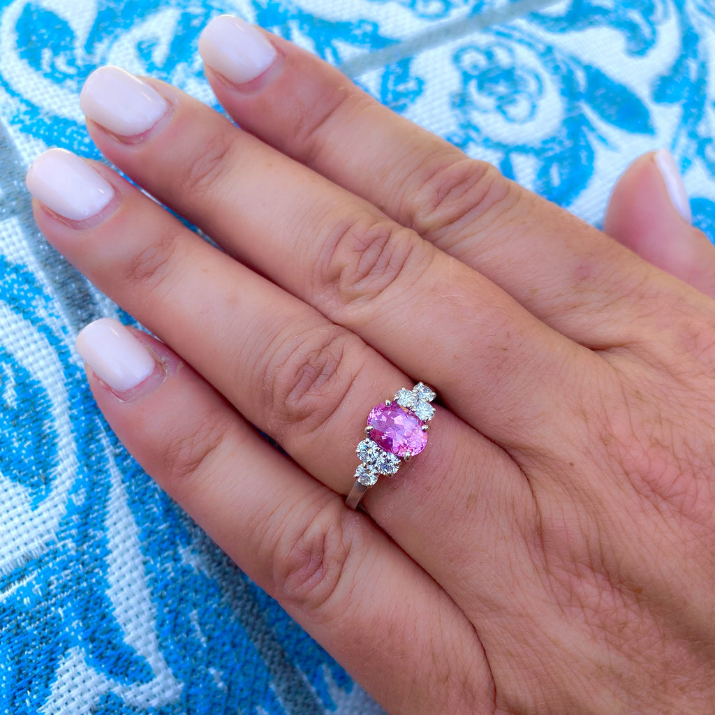 Alexandre Reza No Heat 1.57-ct. Pink Sapphire Ring, French