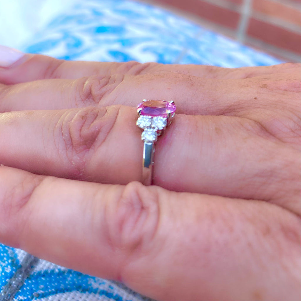 Alexandre Reza No Heat 1.57-ct. Pink Sapphire Ring, French