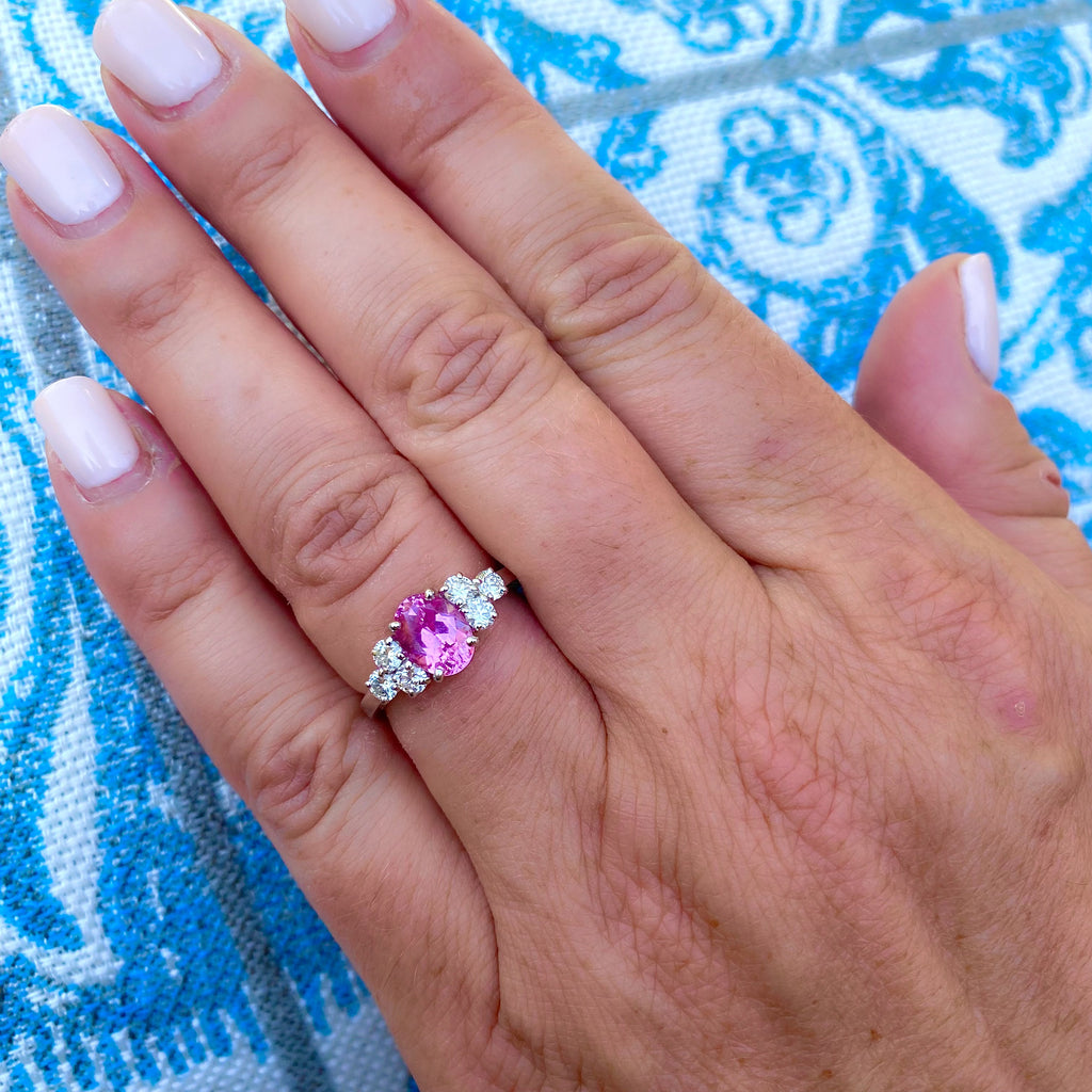 Alexandre Reza No Heat 1.57-ct. Pink Sapphire Ring, French