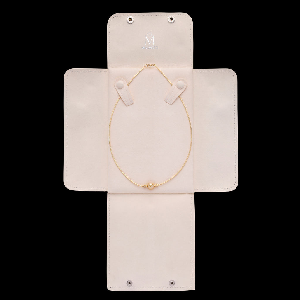 Cultured Pearl & Diamond Necklace by Mikimoto