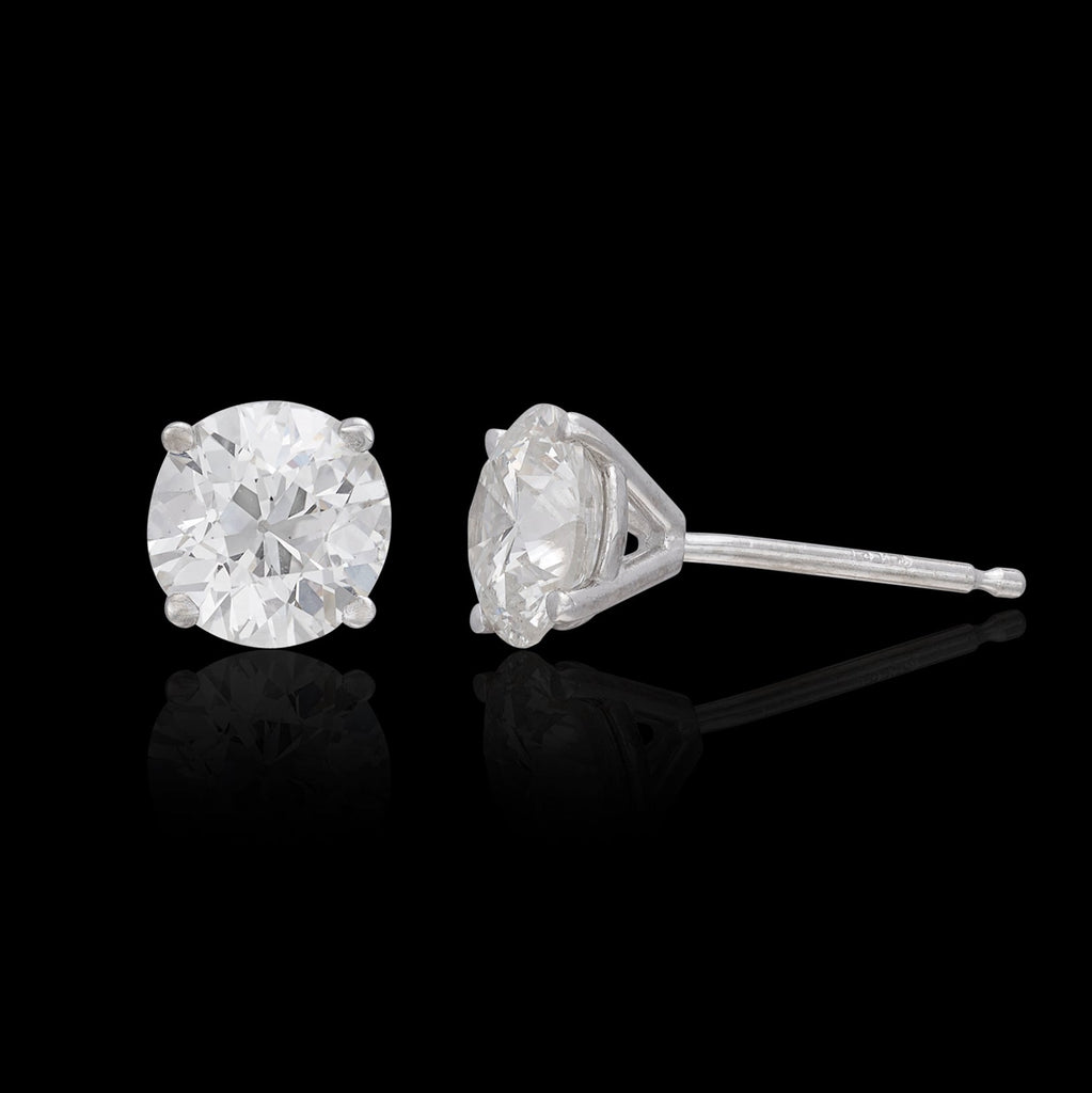 2.37ct Diamond Stud Platinum Earrings