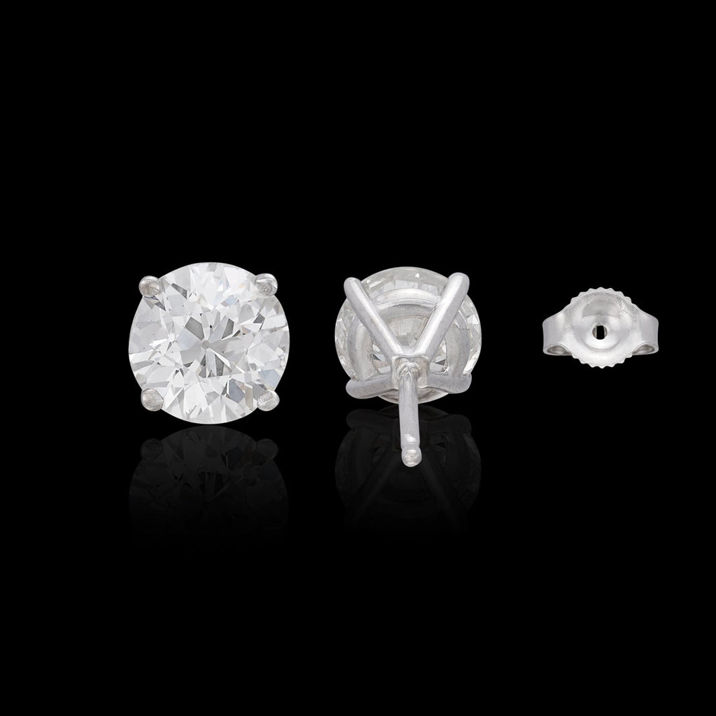 2.37ct Diamond Stud Platinum Earrings