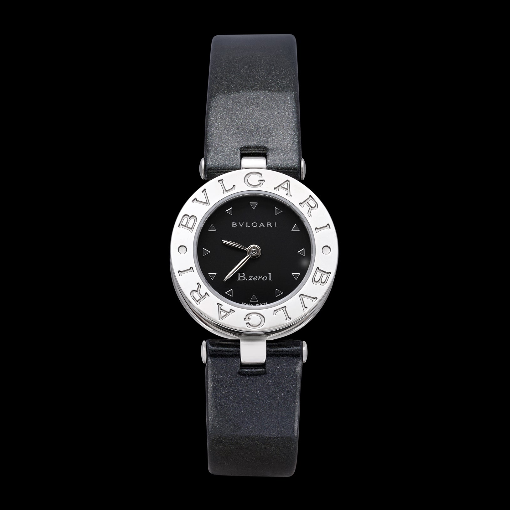 美品　BVLGARI B.ZERO1 Bulgari B.zero1 Ladies Stainless Steel Leather Watch