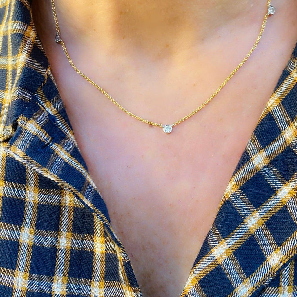 Diamond and 18k Gold Necklace