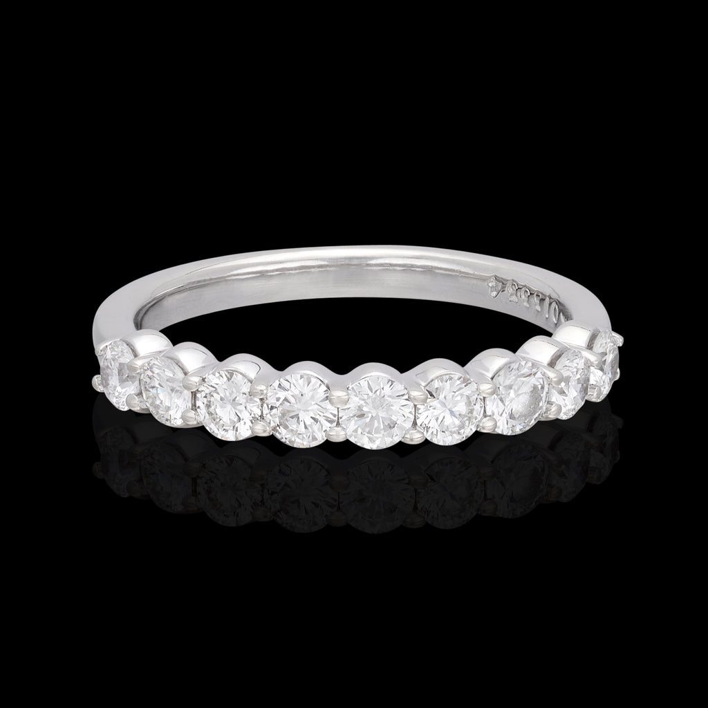 Diamond & 14k White Gold Band