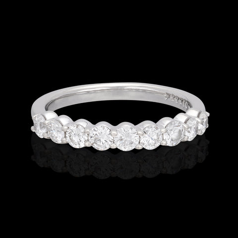 Diamond & 14k White Gold Band