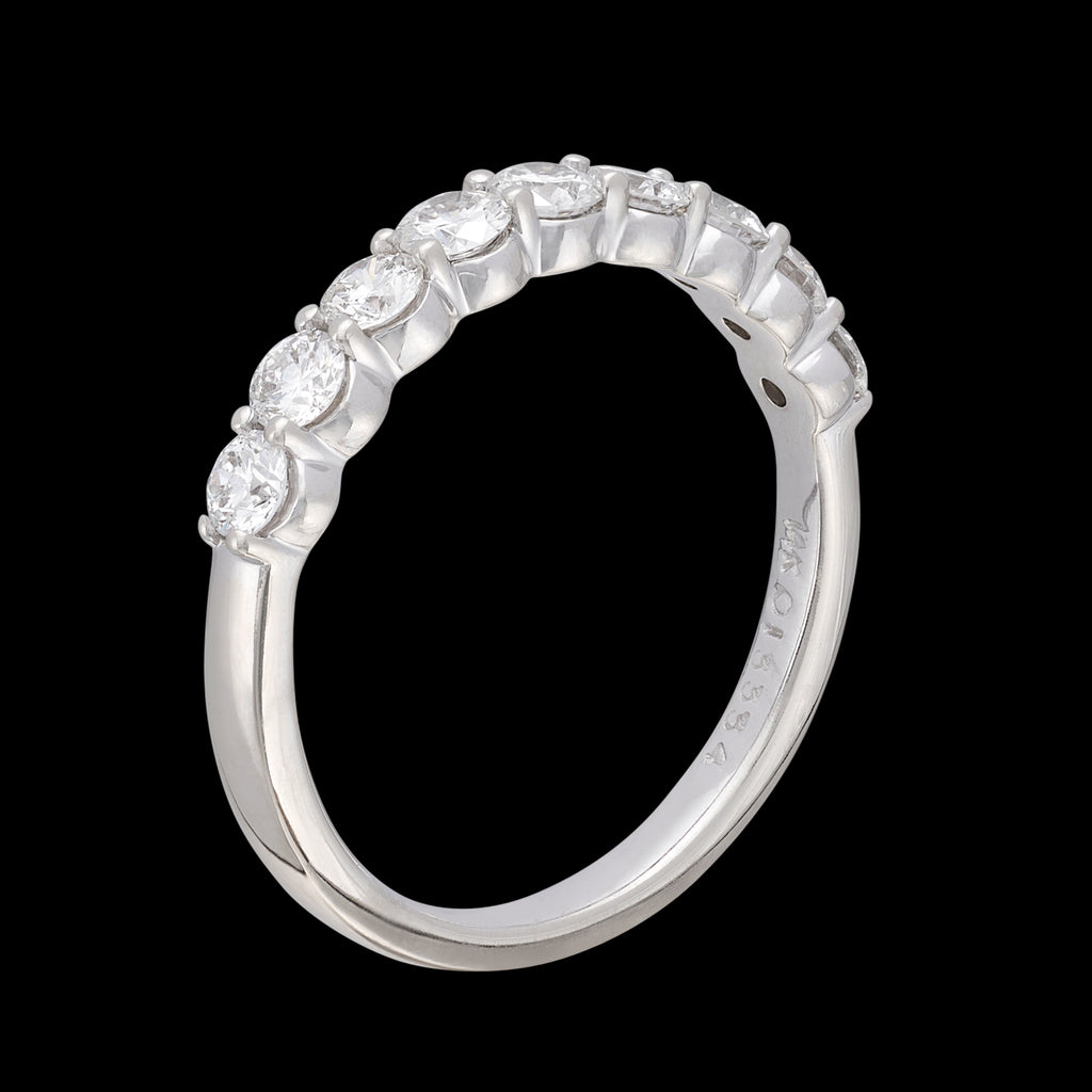 Diamond & 14k White Gold Band