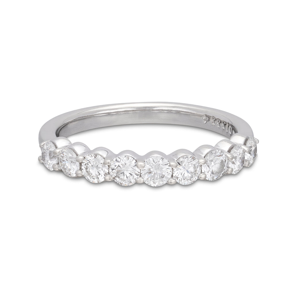 Diamond & 14k White Gold Band