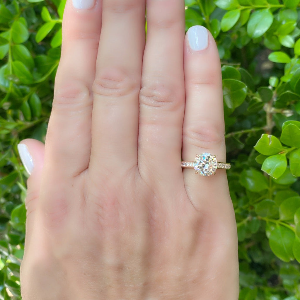 Gorgeous GIA 2.22 carat Rose Gold Diamond Ring