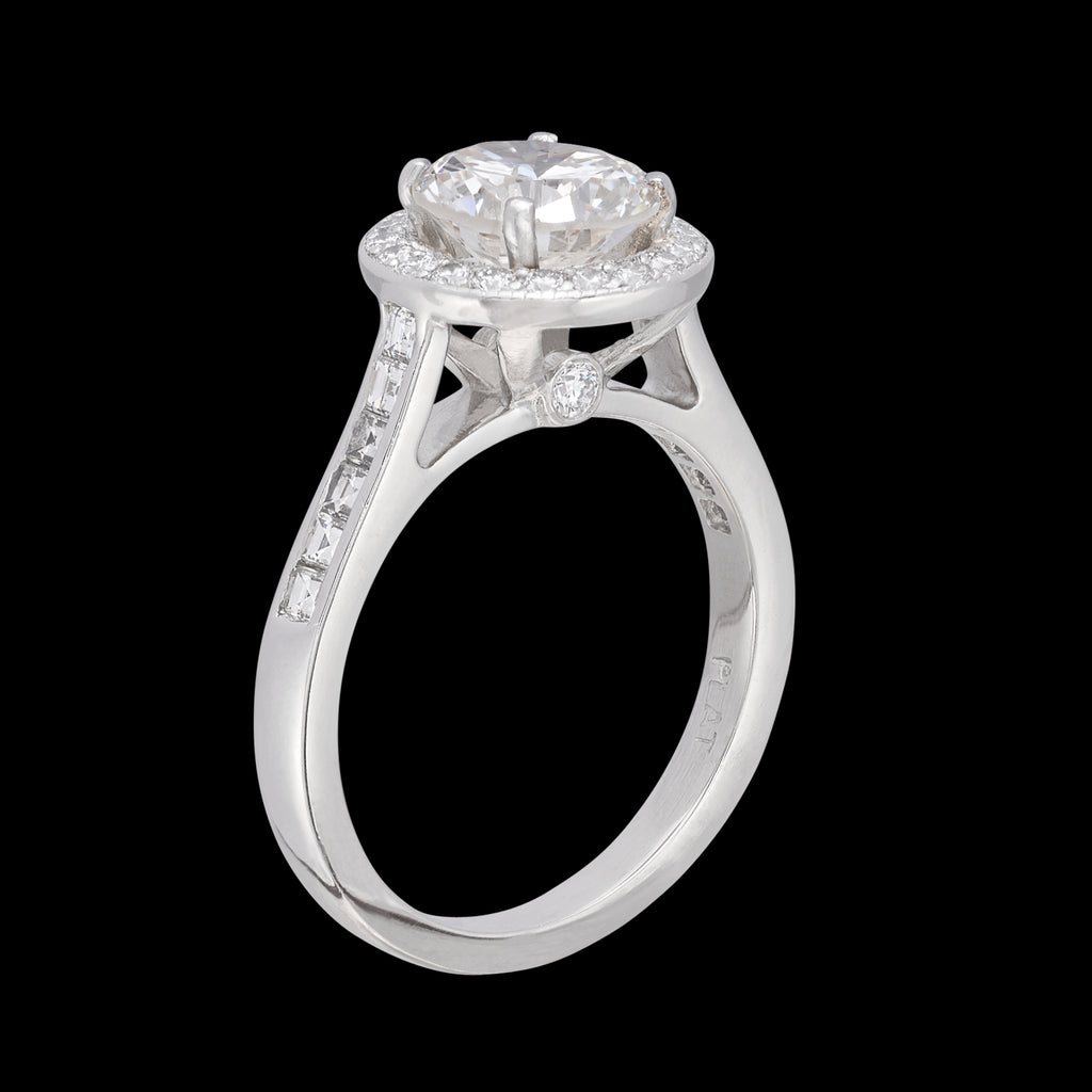 1.79-ct. Round Brilliant-Cut & Platinum Engagement Ring