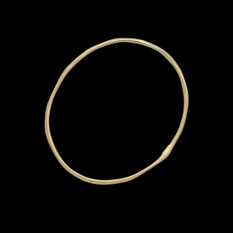 Ippolita 18k Gold Thin Faceted Bangle