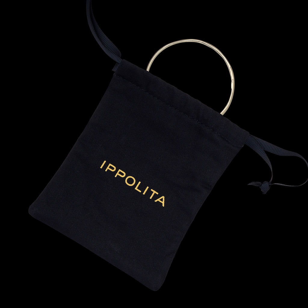 Ippolita 18k Gold Thin Faceted Bangle