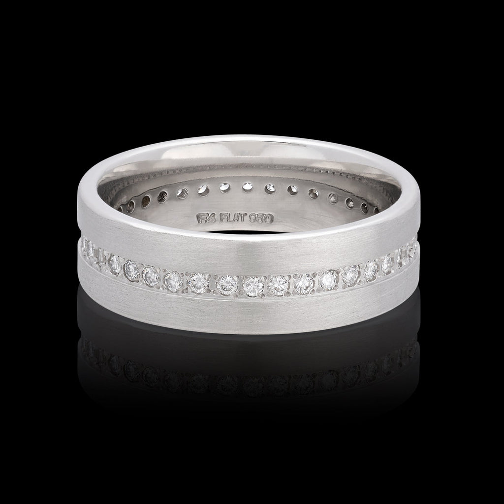 Diamond & Platinum Eternity Band