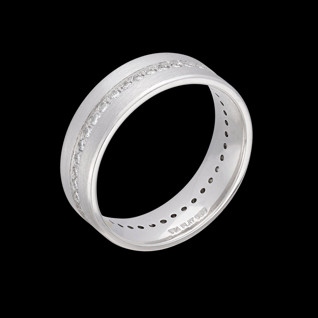 Diamond & Platinum Eternity Band