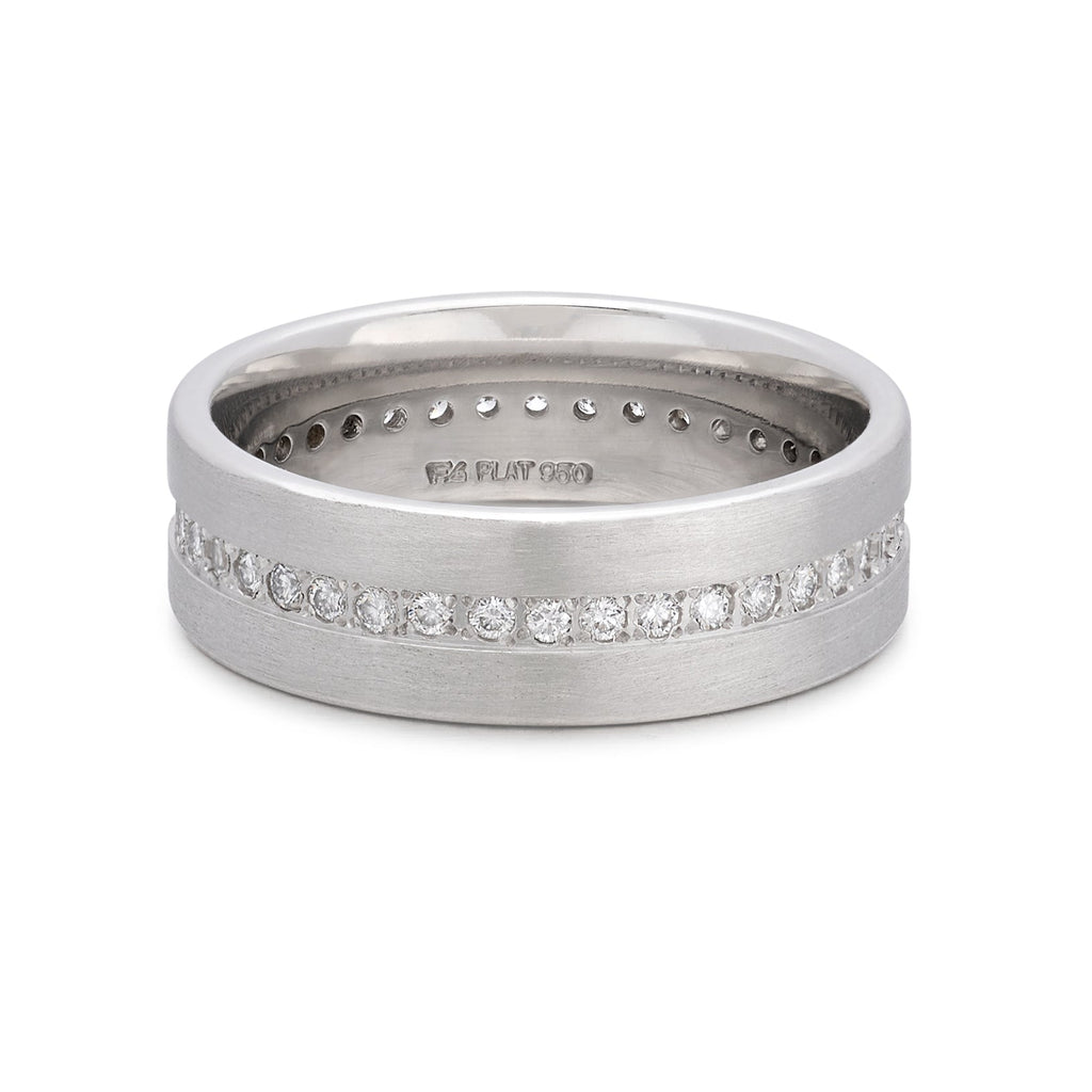 Diamond & Platinum Eternity Band