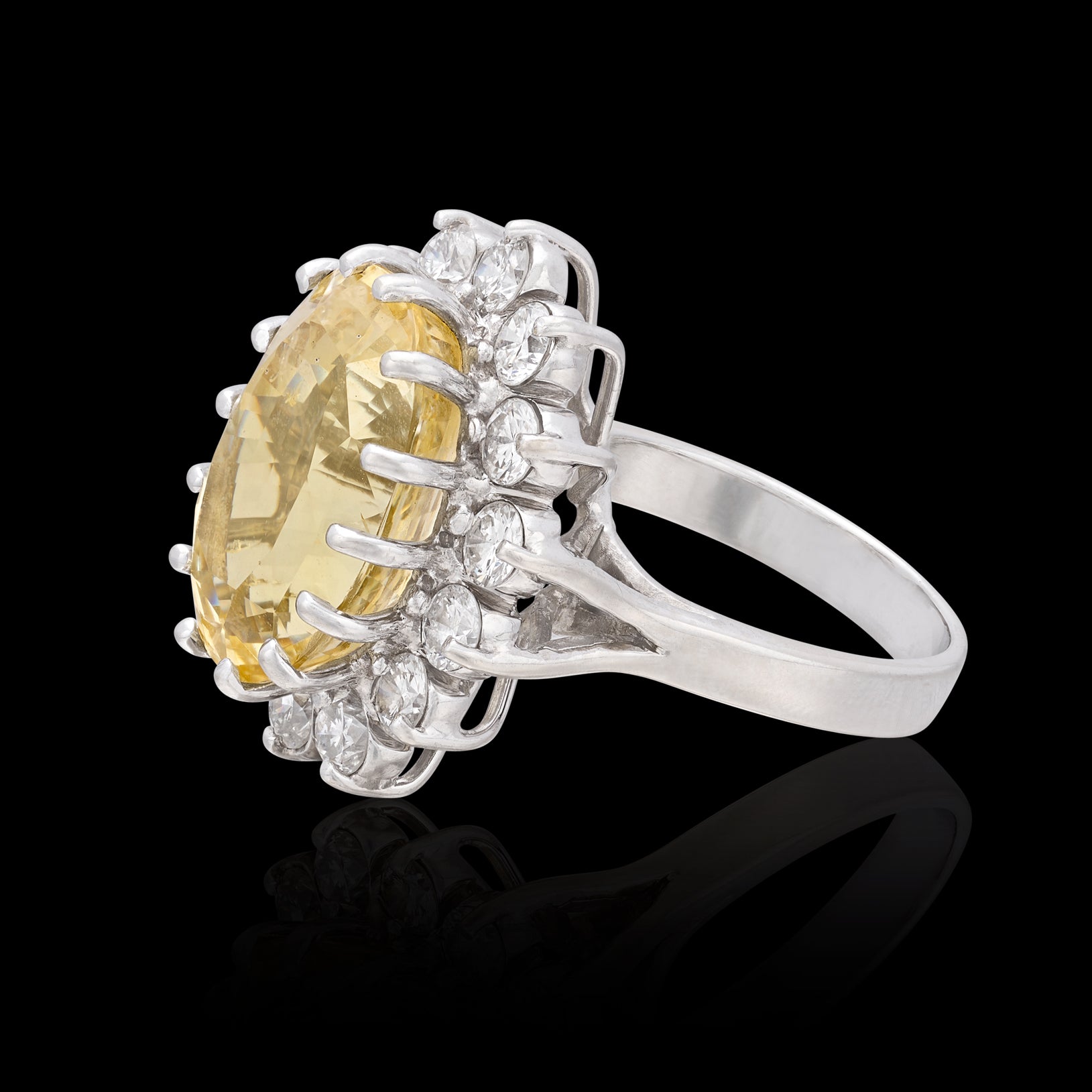Ayin Yellow Sapphire & Black Diamond Ring – ARTEMER