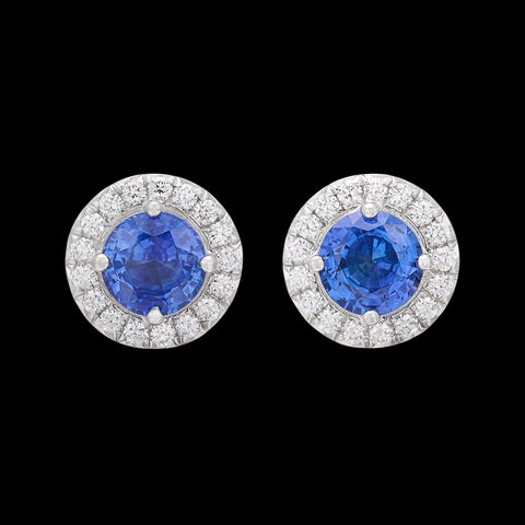 Sapphire & Diamond "Solete" Earrings by Tiffany & Co.
