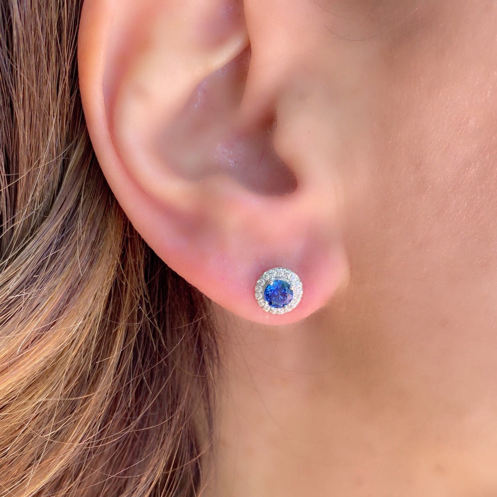 Sapphire & Diamond "Solete" Earrings by Tiffany & Co.