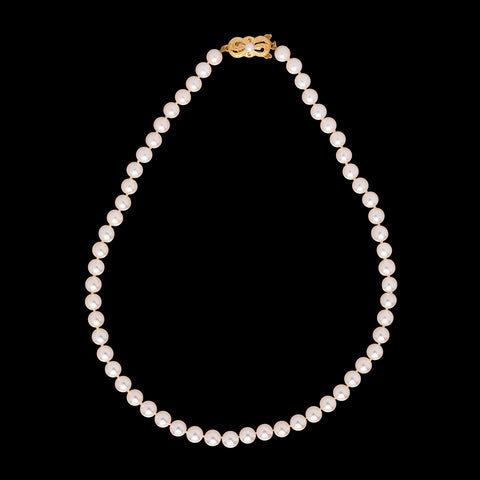 Fine 16" Mikimoto Pearl Necklace