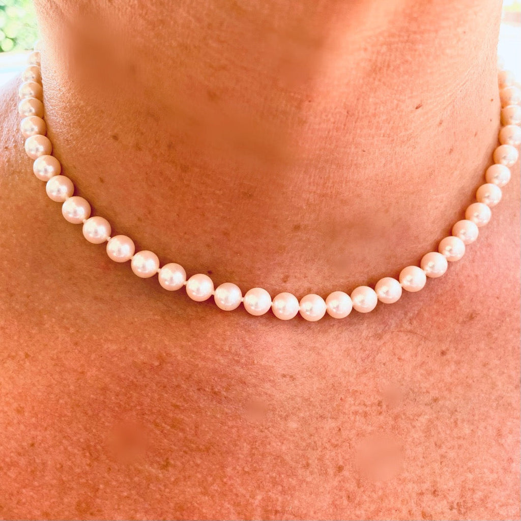 Fine 16" Mikimoto Pearl Necklace