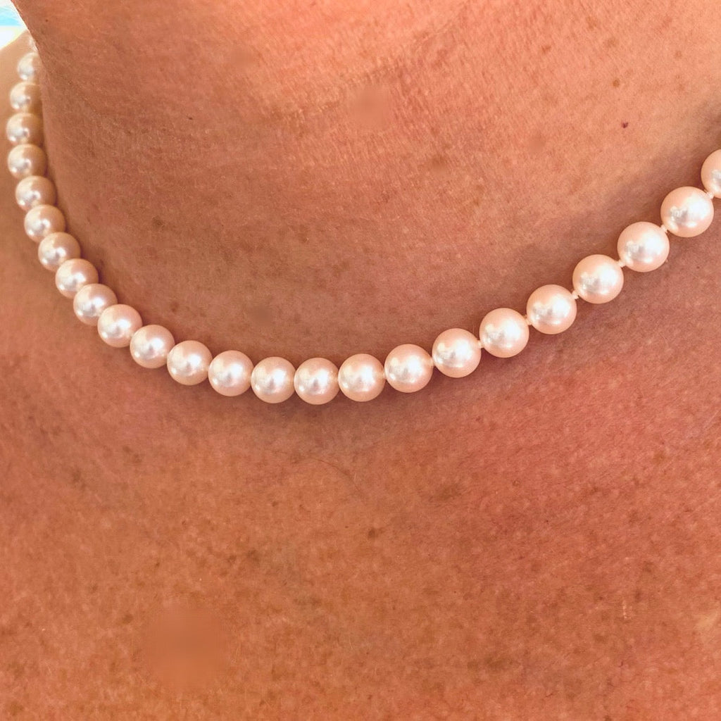 Fine 16" Mikimoto Pearl Necklace