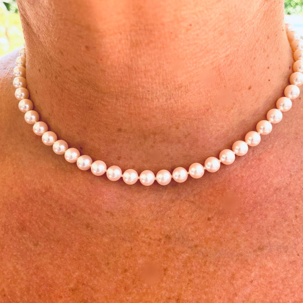 Fine 16" Mikimoto Pearl Necklace