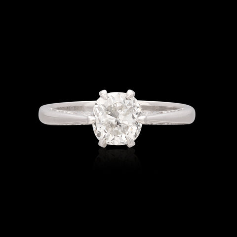 Stunning 1.33ct GIA Crown Jubilee Platinum Diamond Ring