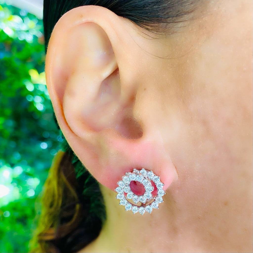 Tiffany & Co Diamond Swirl Platinum Earrings