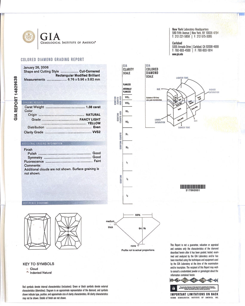 Exceptional Radiant Cut Yellow Diamond Ring