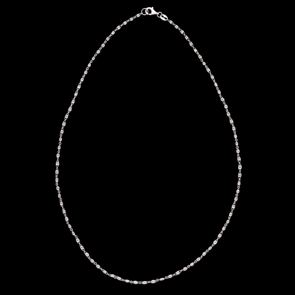 7.57 Carat Diamond Necklace in 18kt White Gold
