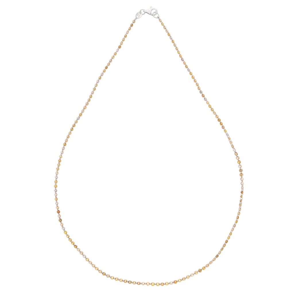 Yellow, White & Champagne 18kt Diamond Necklace