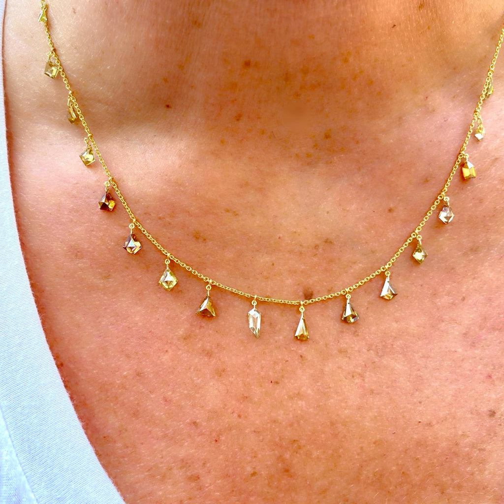 Unique Multi-Colored 4.40ct Diamond Necklace