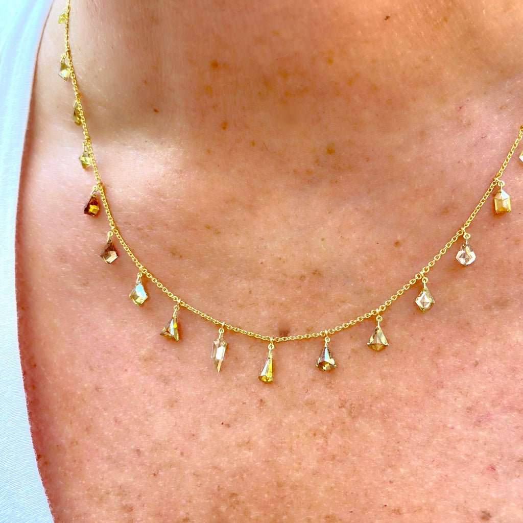 Unique Multi-Colored 4.40ct Diamond Necklace