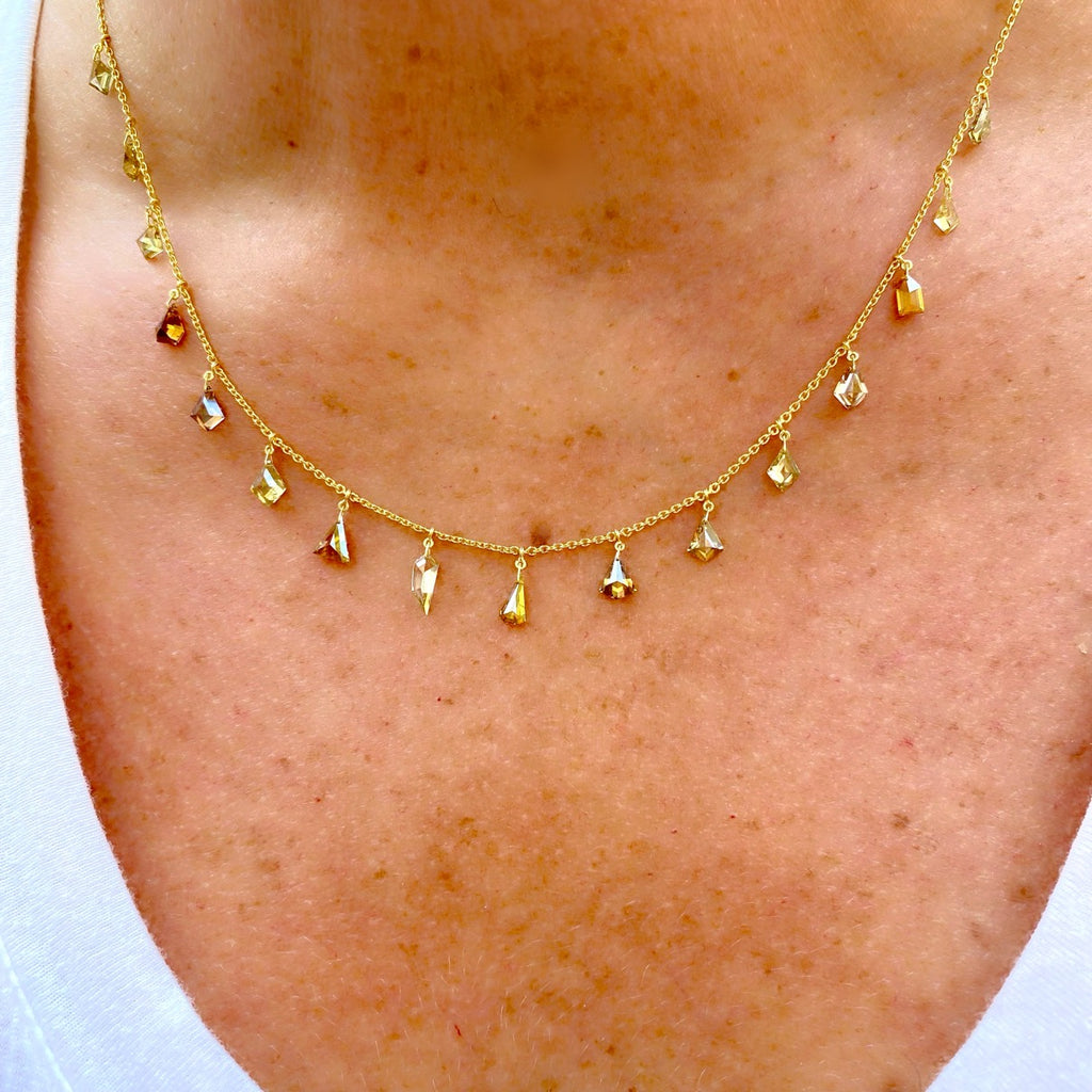 Unique Multi-Colored 4.40ct Diamond Necklace