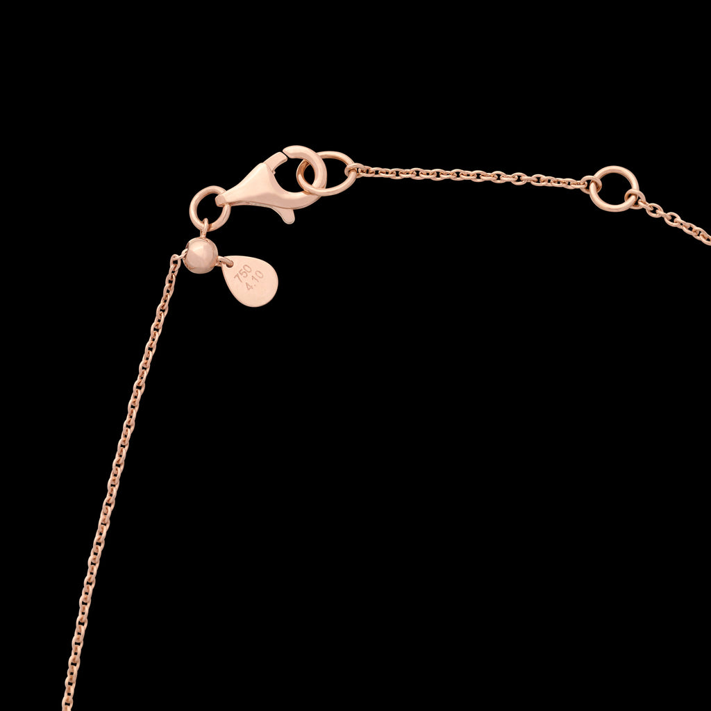 18kt Rose Gold 4.10 carat Diamond Necklace