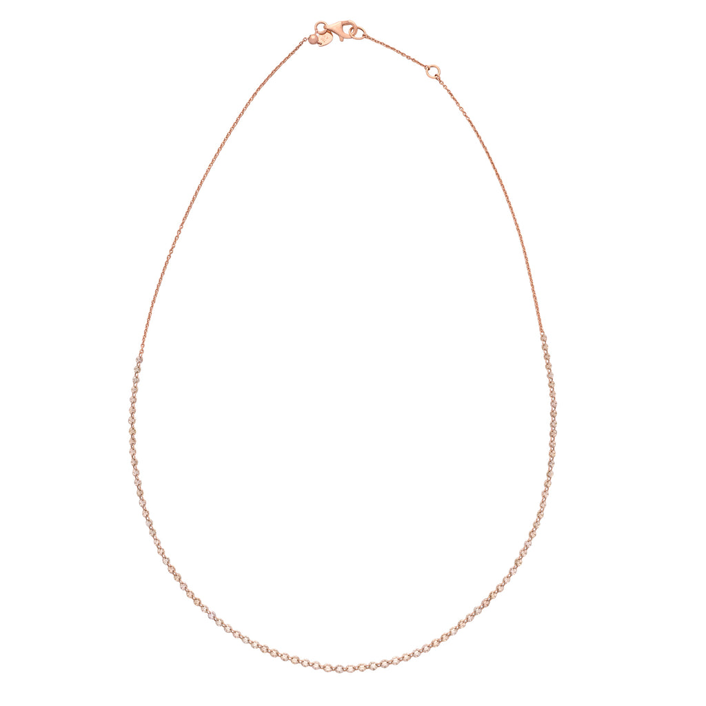 18kt Rose Gold 4.10 carat Diamond Necklace