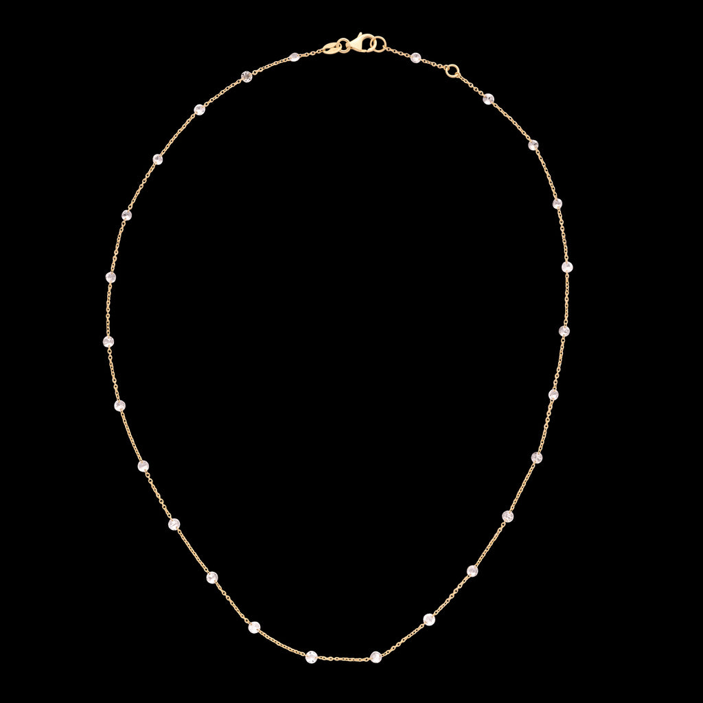 Beautiful 18kt Yellow Gold 1.65ct Diamond Necklace