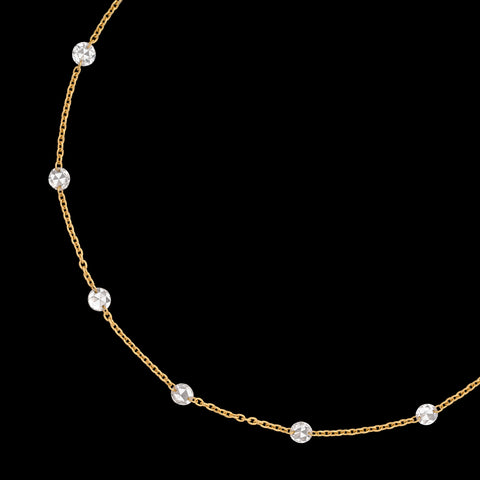 Beautiful 18kt Yellow Gold 1.65ct Diamond Necklace