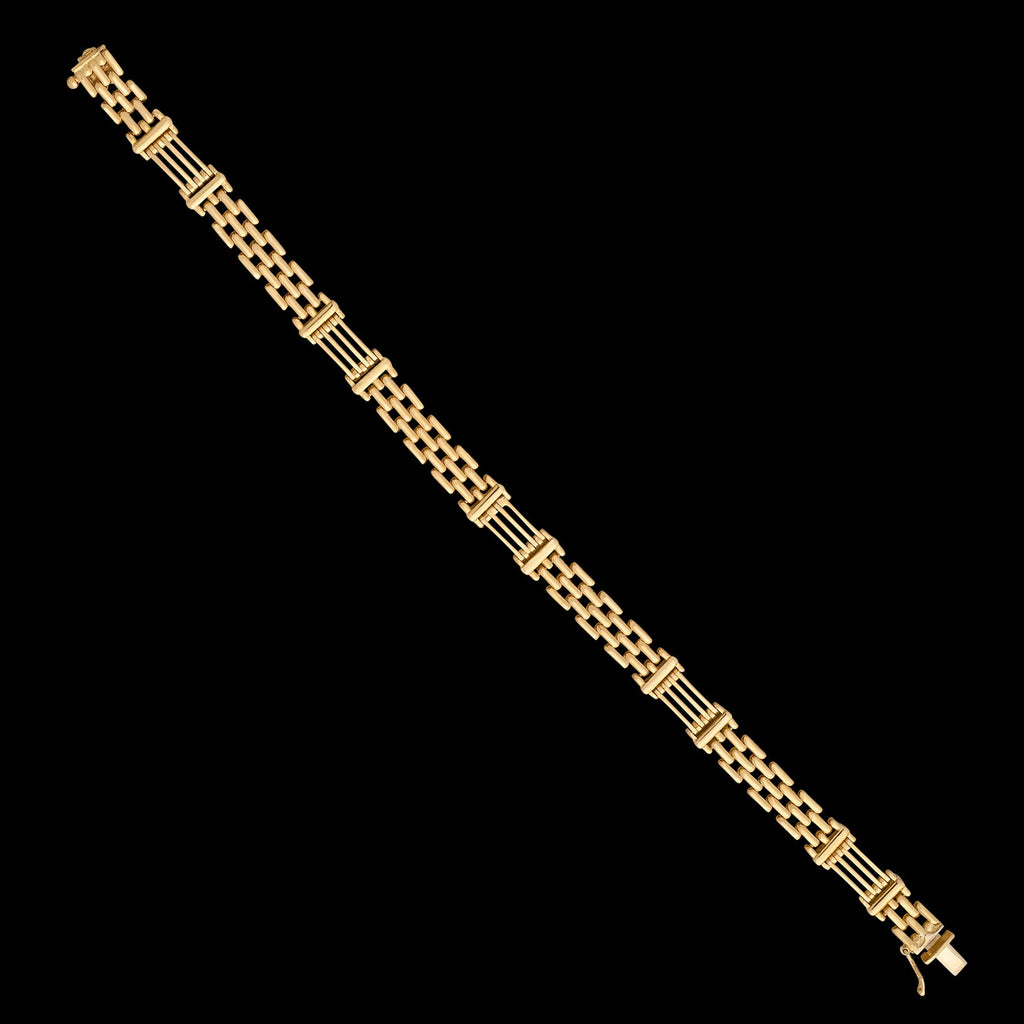 Italian 18k Gold Link Bracelet, by Fibo