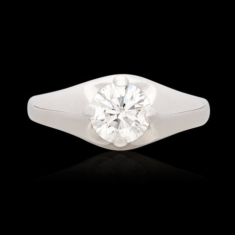 GIA 1.00-ct. GIA D/IF Round Brilliant Diamond Engagement Ring by Bulgari
