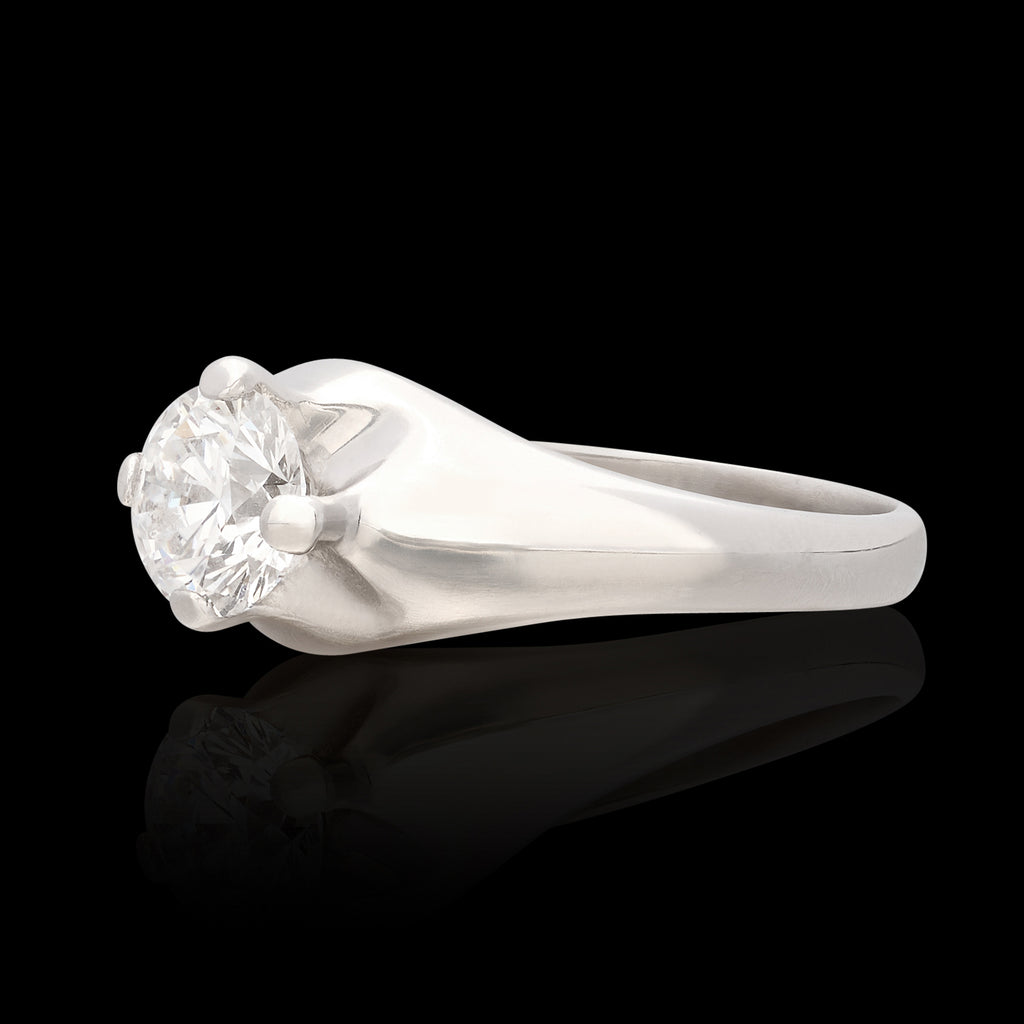 GIA 1.00-ct. GIA D/IF Round Brilliant Diamond Engagement Ring by Bulgari