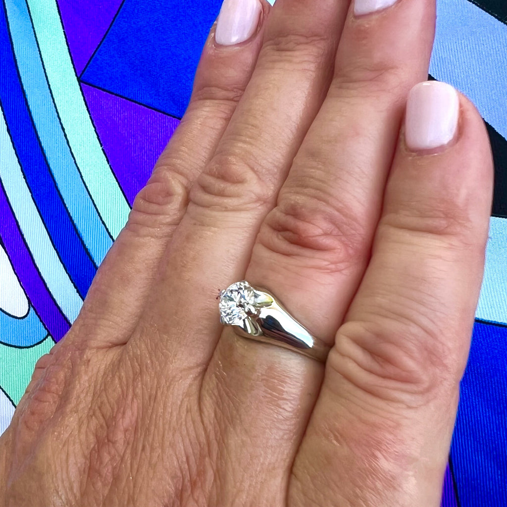 GIA 1.00-ct. GIA D/IF Round Brilliant Diamond Engagement Ring by Bulgari