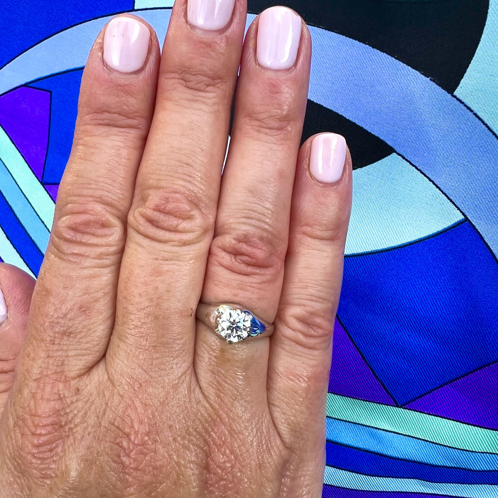 GIA 1.00-ct. GIA D/IF Round Brilliant Diamond Engagement Ring by Bulgari