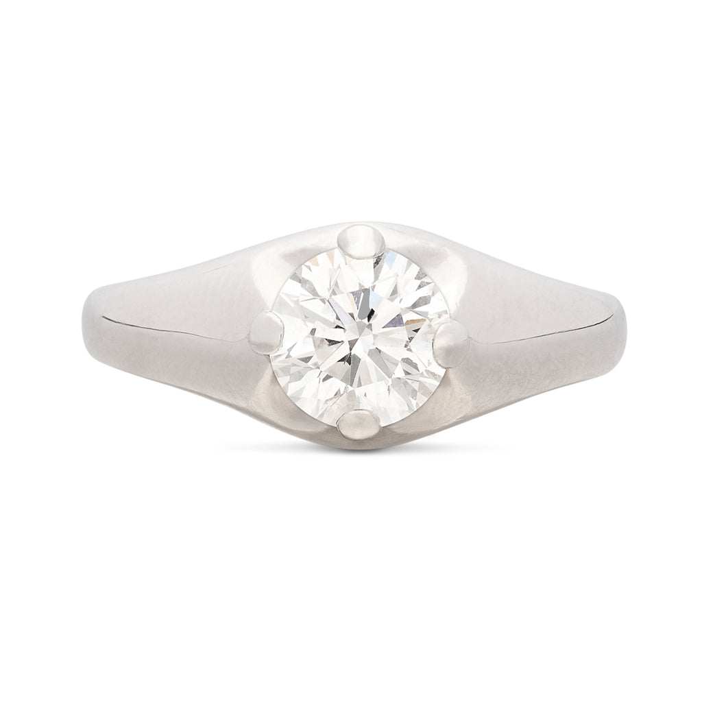 GIA 1.00-ct. GIA D/IF Round Brilliant Diamond Engagement Ring by Bulgari