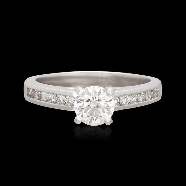 Holden / Diamond Wedding Rings / Wedding Bands / The Half Channel Eternity Design, 2mm / Rose Gold / 18K